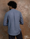 Linen Cotton Long Sleeve Shirt - EMSACS0834LCLS1413