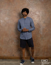 Linen Cotton Long Sleeve Shirt - EMSACS0834LCLS1413