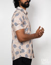 Cotton Blend Short Sleeve Shirt - EMSACS0836CESS1756