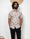 Cotton Blend Short Sleeve Shirt - EMSACS0836CESS1756