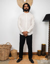 Linen Blend Long Sleeve Shirt - EMSACS0842LCELS1785