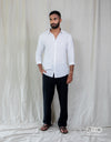 Linen Long Sleeve Shirt - EMSACS0846LLS1754