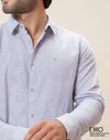 Linen Cotton Long Sleeve Shirt - EMSACS0848LCLS1744