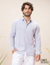 Linen Cotton Long Sleeve Shirt - EMSACS0848LCLS1744