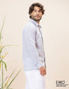 Linen Cotton Long Sleeve Shirt - EMSACS0848LCLS1744