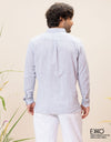 Linen Cotton Long Sleeve Shirt - EMSACS0848LCLS1744