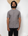 Linen Cotton Short Sleeve Shirt - EMSACS0849LCSS1742