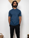 Linen Cotton Short Sleeve Shirt - EMSACS0850LCSS1799