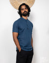 Linen Cotton Short Sleeve Shirt - EMSACS0850LCSS1799
