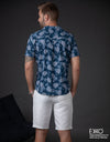 Cotton Blend Short Sleeve Shirt - EMSACS0862CESS1757