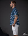 Cotton Blend Short Sleeve Shirt - EMSACS0862CESS1757