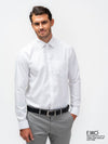 White Dobby Formal Regular Fit Shirt - EMSAFSR0012CECLSF105