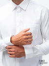 White Dobby Formal Regular Fit Shirt - EMSAFSR0012CECLSF105