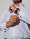 White Dobby Formal Shirt EMSAFSS0014CECLDCF039