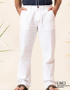 Linen Pant - White 8.0 - EMSALP0008LCRLM1780