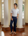 Linen Pant - Dark Navy 8.0