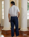 Linen Pant - Dark Navy 8.0