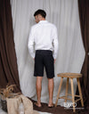 Linen Short Black 1-0 - EMSALS0001LVESLM1747