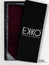 Maroon Printed 100% Silk Tie