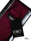 Maroon Printed 100% Silk Tie