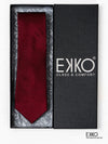Red Dobby 100% Silk Tie