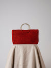 Miora Red Raffia Bag