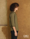 Linen Cotton Long Sleeve Shirt EMSACS0672LCLS1059
