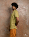 Linen Short Sleeve Shirt - EMSACS0825LSS1358