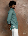 Linen Long Sleeve Shirt - EMSACS0821LLS1359