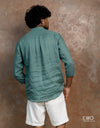 Linen Long Sleeve Shirt - EMSACS0821LLS1359