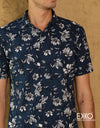 Linen Cotton Short Sleeve Shirt - EMSACS0698LCSS