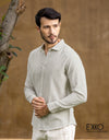Linen Cotton Long Sleeve Shirt EMSACS0709LCLS1093