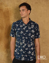 Linen Cotton Short Sleeve Shirt - EMSACS0698LCSS