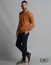 Linen Cotton Short Sleeve Shirt EMSACS0385LCSS - EKKO 