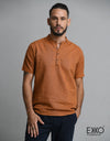 Linen Cotton Short Sleeve Shirt EMSACS0385LCSS - EKKO 