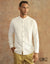 Linen Cotton Long Sleeve Shirt (Mandarin Collar) EMCLC0669SLS