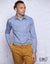 Light Blue Dobby Formal Shirt MEFCS/R006LS031