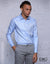 Light Blue Solid Formal Shirt MEFCS/R006LS046