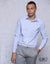 Light Blue Striped Dobby Formal Shirt MEFCS/R007LS057