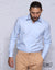 Light Blue Solid Formal Shirt MEFCS002LS011