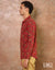 Red | Navy Linen Cotton Shirt EMCLC0682SLS